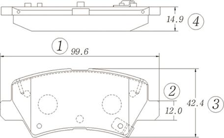 CTR GK1393 - Kit de plaquettes de frein, frein à disque cwaw.fr