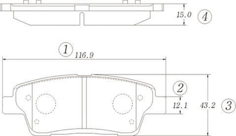 CTR GK1349 - Kit de plaquettes de frein, frein à disque cwaw.fr