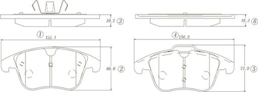 CTR GK1335 - Kit de plaquettes de frein, frein à disque cwaw.fr