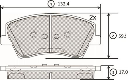 CTR GK1379 - Kit de plaquettes de frein, frein à disque cwaw.fr