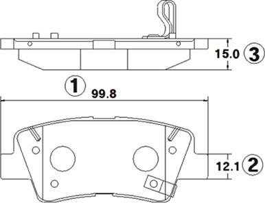 CTR GK1378 - Kit de plaquettes de frein, frein à disque cwaw.fr