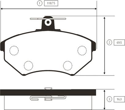 CTR GK1242 - Kit de plaquettes de frein, frein à disque cwaw.fr