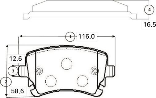 CTR GK1259 - Kit de plaquettes de frein, frein à disque cwaw.fr