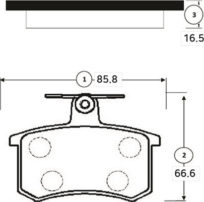 CTR GK1269 - Kit de plaquettes de frein, frein à disque cwaw.fr