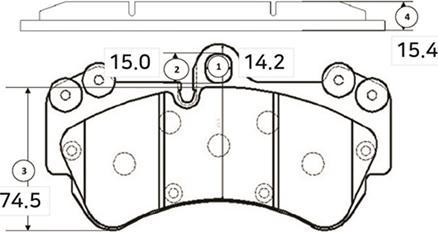 CTR GK1260 - Kit de plaquettes de frein, frein à disque cwaw.fr