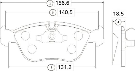 CTR GK1213 - Kit de plaquettes de frein, frein à disque cwaw.fr