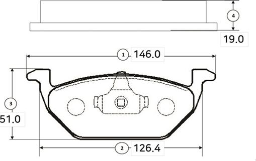 CTR GK1280 - Kit de plaquettes de frein, frein à disque cwaw.fr