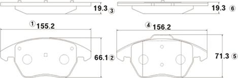 CTR GK1234 - Kit de plaquettes de frein, frein à disque cwaw.fr