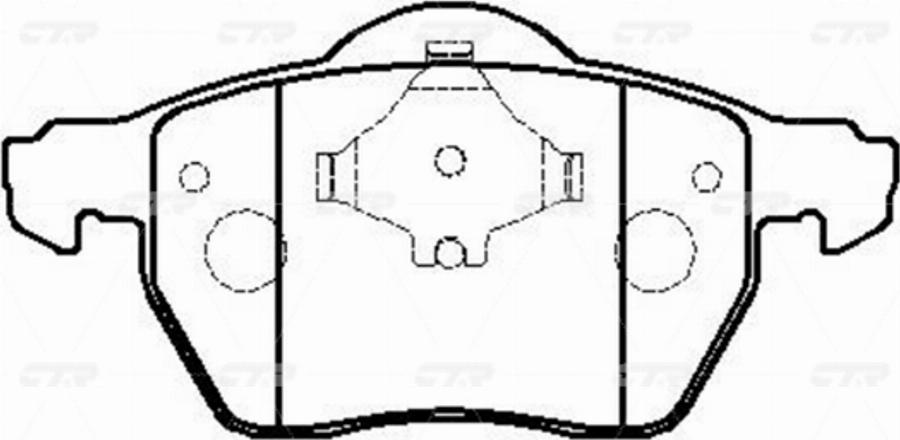 CTR GK1236 - Kit de plaquettes de frein, frein à disque cwaw.fr