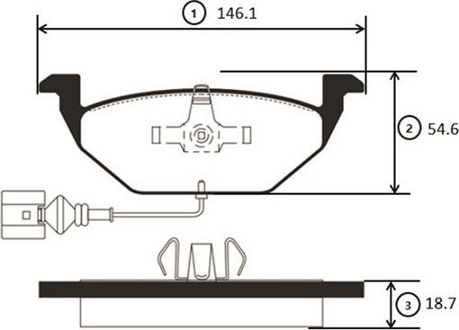 CTR GK1229 - Kit de plaquettes de frein, frein à disque cwaw.fr