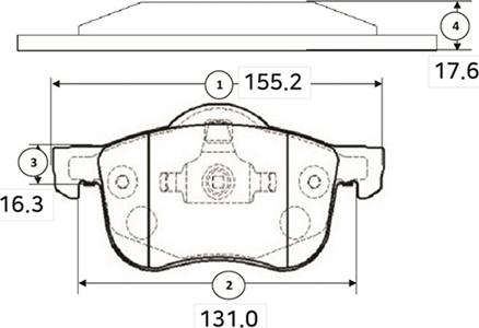 CTR GK1220 - Kit de plaquettes de frein, frein à disque cwaw.fr