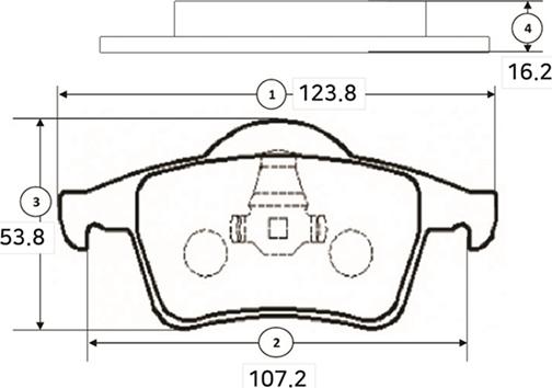 CTR GK1221 - Kit de plaquettes de frein, frein à disque cwaw.fr