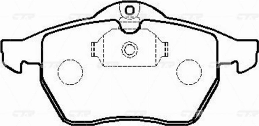 CTR GK1228 - Kit de plaquettes de frein, frein à disque cwaw.fr