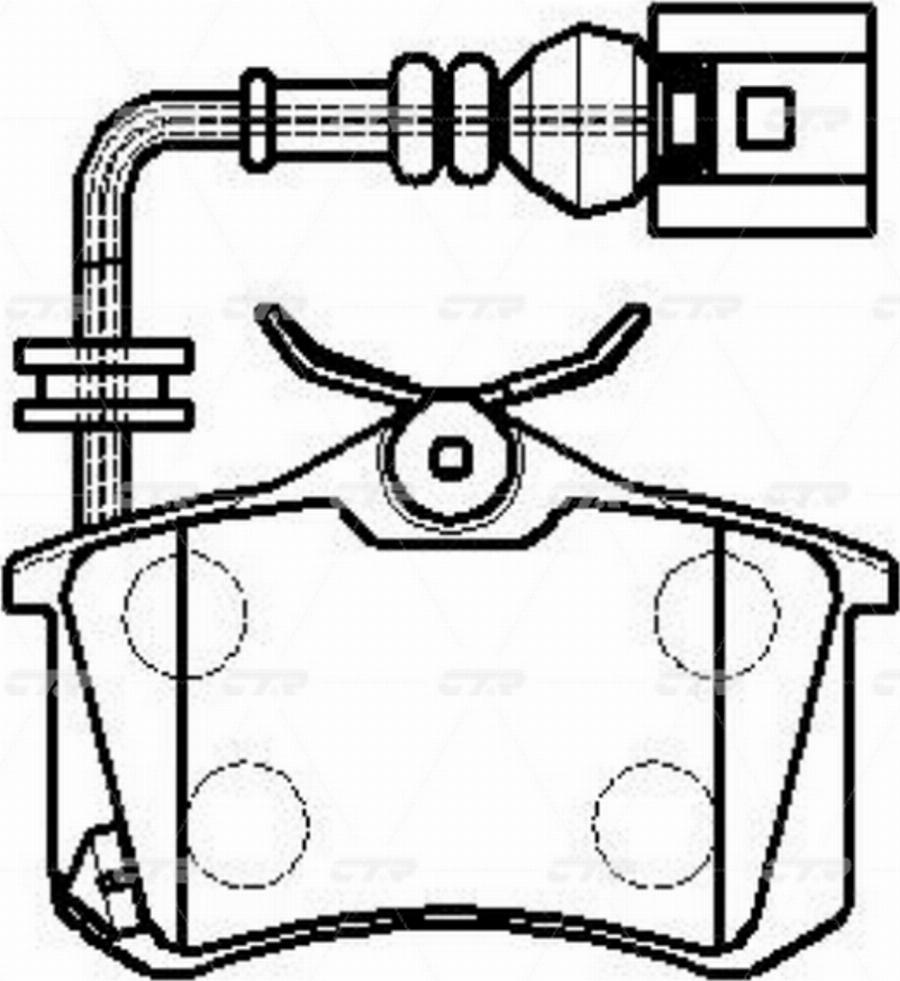 CTR GK1275 - Kit de plaquettes de frein, frein à disque cwaw.fr