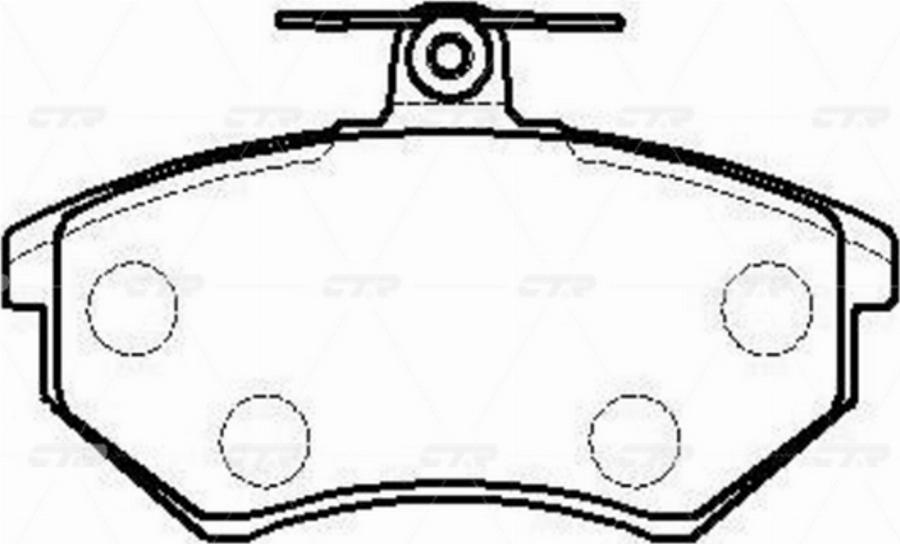 CTR GK1276 - Kit de plaquettes de frein, frein à disque cwaw.fr