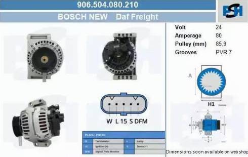 PSH 906.504.080.210 - Alternateur cwaw.fr