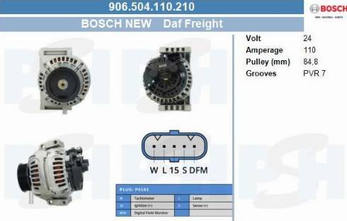 PSH 906.504.110.210 - Alternateur cwaw.fr