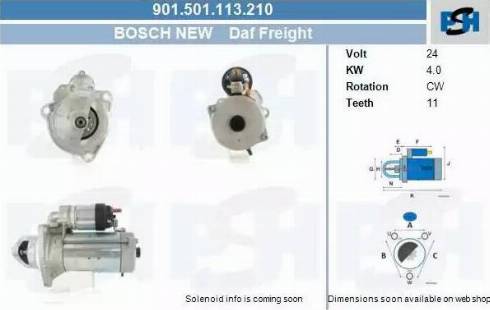 PSH 901.501.113.210 - Démarreur cwaw.fr