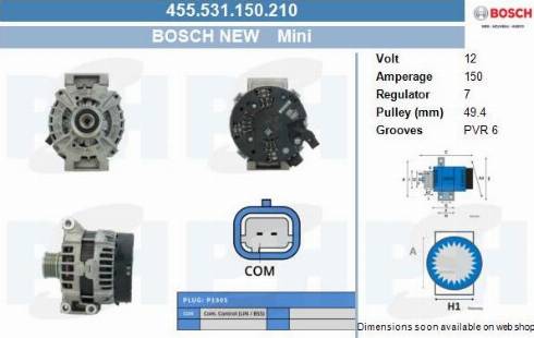 PSH 455.531.150.210 - Alternateur cwaw.fr