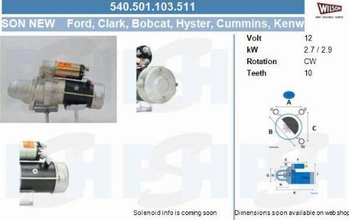 PSH 540.501.103.511 - Démarreur cwaw.fr