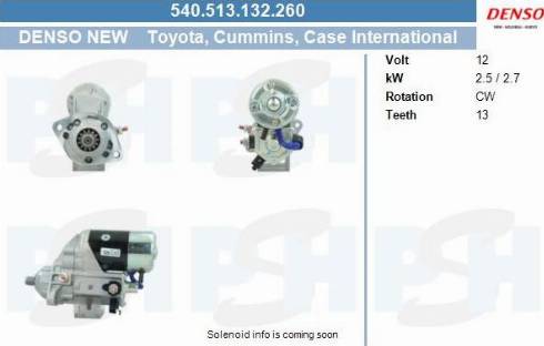 PSH 540.513.132.260 - Démarreur cwaw.fr