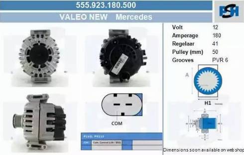 PSH 555.923.180.500 - Alternateur cwaw.fr