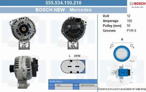 PSH 555.534.150.210 - Alternateur cwaw.fr