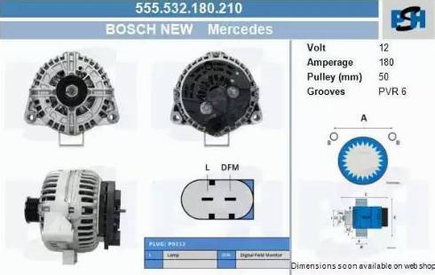 PSH 555.532.180.210 - Alternateur cwaw.fr