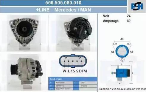 PSH 556.505.080.010 - Alternateur cwaw.fr