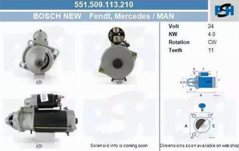 PSH 551.509.113.210 - Démarreur cwaw.fr