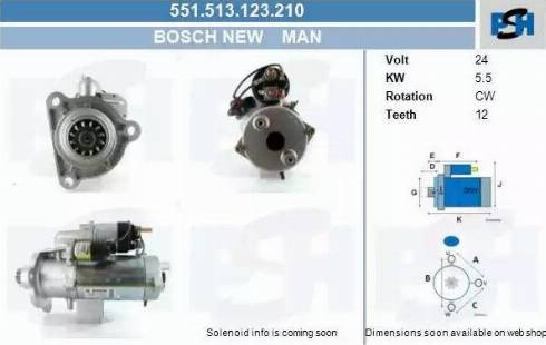 PSH 551.513.123.210 - Démarreur cwaw.fr