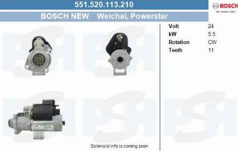 PSH 551.520.113.210 - Démarreur cwaw.fr