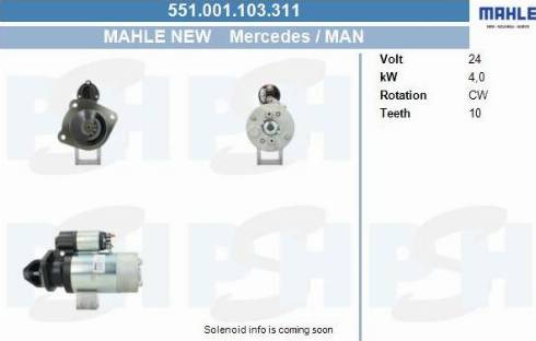 PSH 551.001.103.311 - Démarreur cwaw.fr