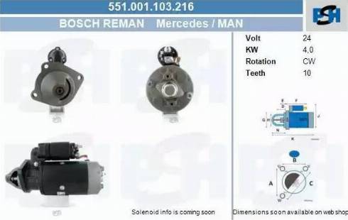 PSH 551.001.103.216 - Démarreur cwaw.fr