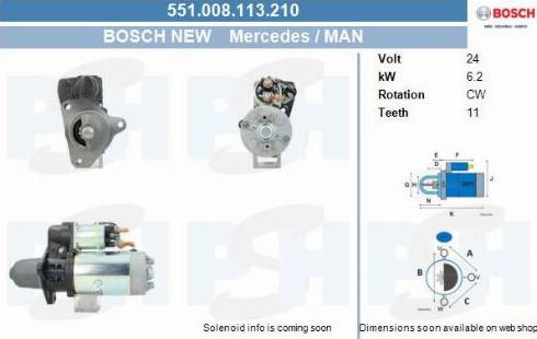 PSH 551.008.113.210 - Démarreur cwaw.fr