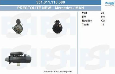 PSH 551.011.113.380 - Démarreur cwaw.fr