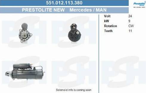 PSH 551.012.113.380 - Démarreur cwaw.fr