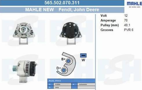 PSH 565.502.070.311 - Alternateur cwaw.fr