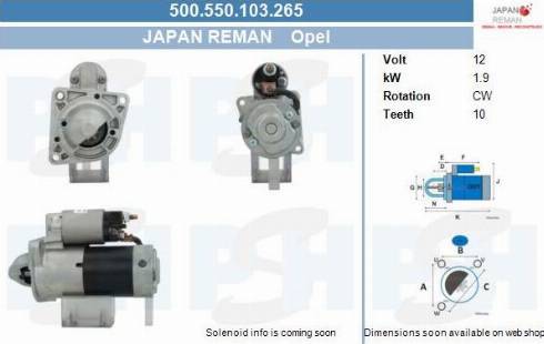 PSH 500.550.103.265 - Démarreur cwaw.fr