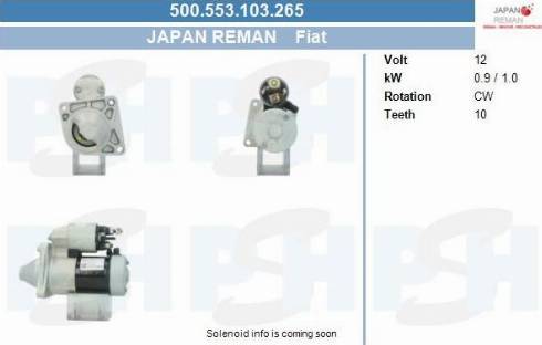 PSH 500.553.103.265 - Démarreur cwaw.fr