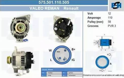 PSH 575.501.110.505 - Alternateur cwaw.fr