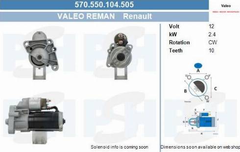 PSH 570.550.104.505 - Démarreur cwaw.fr