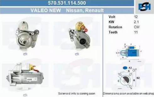 PSH 570.531.114.500 - Démarreur cwaw.fr