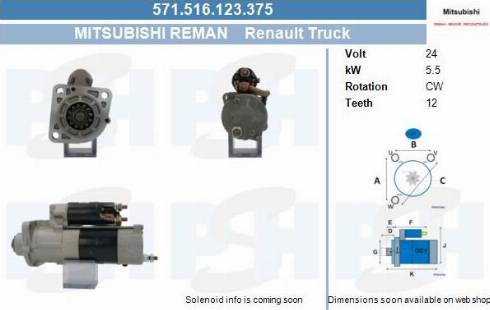 PSH 571.516.123.375 - Démarreur cwaw.fr