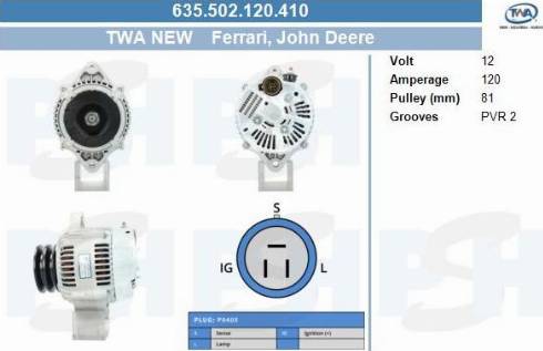 PSH 635.502.120.410 - Alternateur cwaw.fr