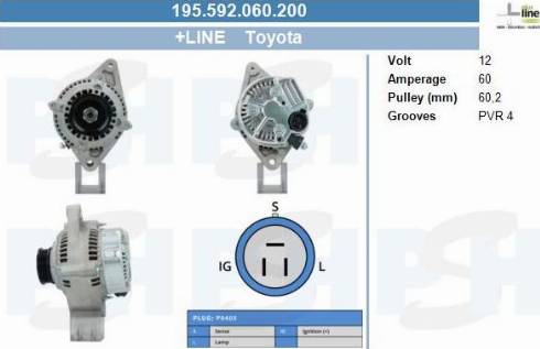 PSH 195.592.060.200 - Alternateur cwaw.fr