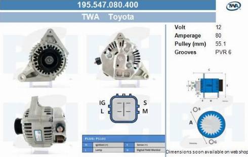 PSH 195.547.080.400 - Alternateur cwaw.fr