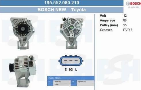 PSH 195.552.080.210 - Alternateur cwaw.fr