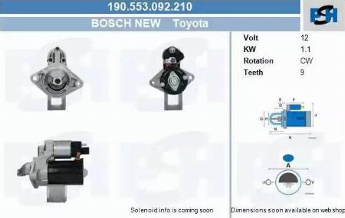 PSH 190.553.092.210 - Démarreur cwaw.fr