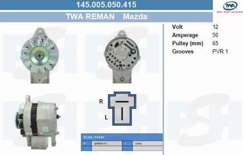 PSH 145.005.050.415 - Alternateur cwaw.fr